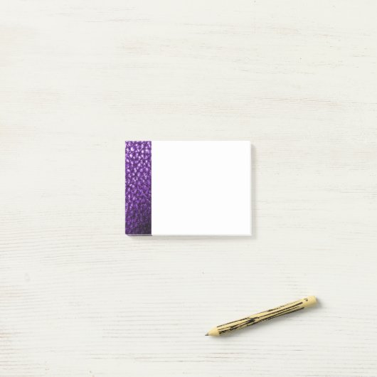 Multi Paarse Faux leder Post-it® notes (Op bureau)
