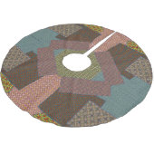 multi patroon kerstboom rok (Gekanteld)