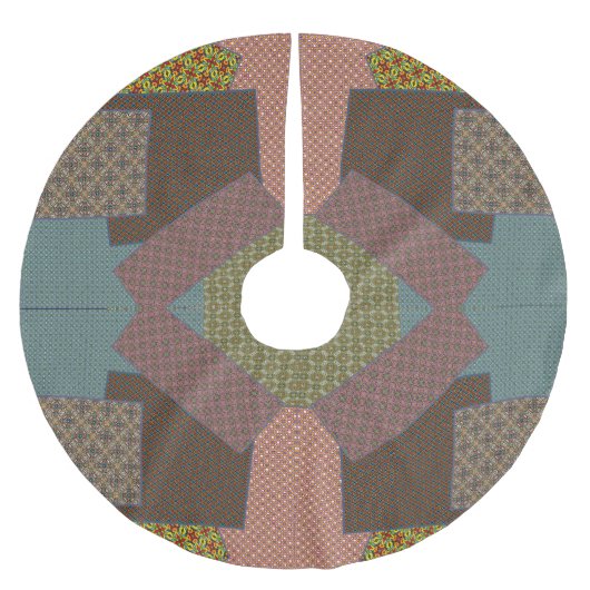 multi patroon kerstboom rok (Voorkant)