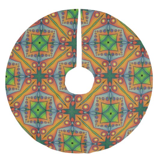 multi pattern kerstboom rok (Voorkant)