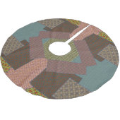 multi pattern kerstboom rok (Gekanteld)