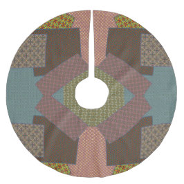 multi pattern kerstboom rok