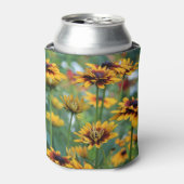 Multi-Petal Gloriosa Daisies Blikjeskoeler (Blikje Voorkant)