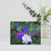 Multi petunia's Dank u Briefkaart (Staand voorkant)