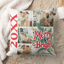 Multi Photo0 Kleurrijke Unieke Kerst Kussen