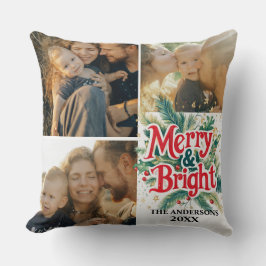 Multi Photo0 Kleurrijke Unieke Kerst Kussen