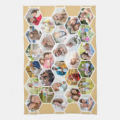 Multi Photo 28 Afbeelding Honey Beige Honeycomb Theedoek (Verticaal)