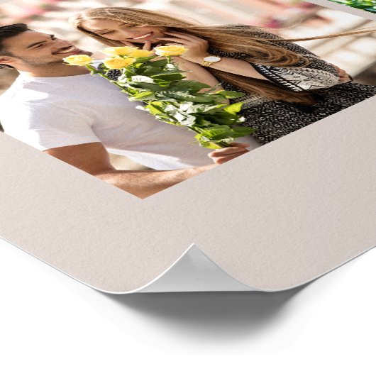Multi Photo 54 Afbeelding Grid Collage Beige Poste Poster (Hoek)