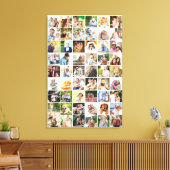 Multi Photo 54 Afbeelding Grid Collage White Canvas Afdruk (Insitu (Woonkamer))