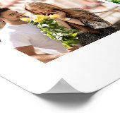 Multi Photo 54 Afbeelding Grid Collage White Poster (Hoek)