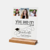 Multi Photo Afstuderen klasse van 2025 aankondigin Acryl Bord (Hoek)