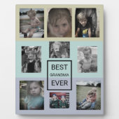 Multi-Photo Best Grandma Ever Collage Plaque Fotoplaat (Voorkant)