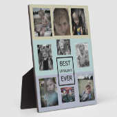 Multi-Photo Best Grandma Ever Collage Plaque Fotoplaat (Zijkant)