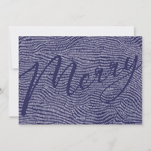 Multi Photo Booth-Lijst | Blauwe kerst Feestdagenkaart (Achterkant)