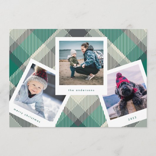 Multi Photo Booth-Lijst | Pset Merry Kerstry Feestdagenkaart (Voorkant)