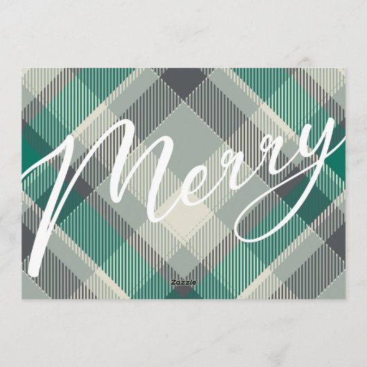 Multi Photo Booth-Lijst | Pset Merry Kerstry Feestdagenkaart (Achterkant)