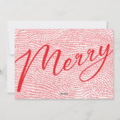 Multi Photo Booth-Lijst | Rode kerst Feestdagenkaart (Achterkant)