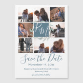 Multi Photo Botanical Leave Monogram Bewaar de dat (Voorkant)