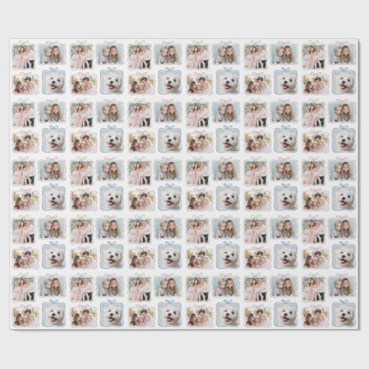 Multi Photo Christmas Gift Cadeaupapier (Vlak)