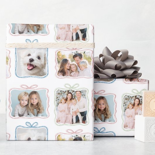 Multi Photo Christmas Gift Cadeaupapier