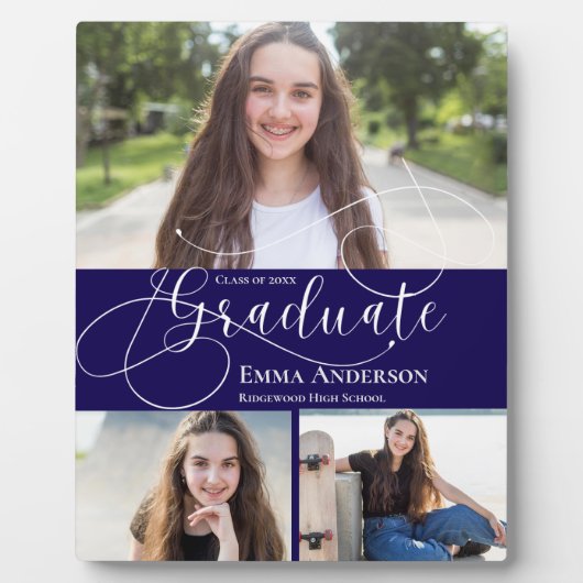 Multi Photo Class van 2025 Afstuderen Custom Gift Fotoplaat (Voorkant)