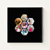 Multi Photo Collage BEE U Persoonlijke naam Notitieboek (Achterkant)