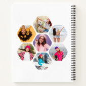 Multi Photo Collage BEE U Persoonlijke naam Notitieboek (Achterkant)