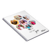 Multi Photo Collage BEE U Persoonlijke naam Notitieboek (Rechterzijde)