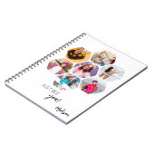 Multi Photo Collage BEE U Persoonlijke naam Notitieboek (Linkerzijde)