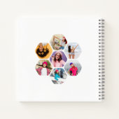 Multi Photo Collage BEE U Persoonlijke naam Notitieboek (Achterkant)