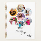 Multi Photo Collage BEE U Persoonlijke naam Planner (Voorkant)