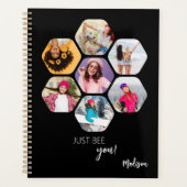 Multi Photo Collage BEE U Persoonlijke naam Planner (Voorkant)