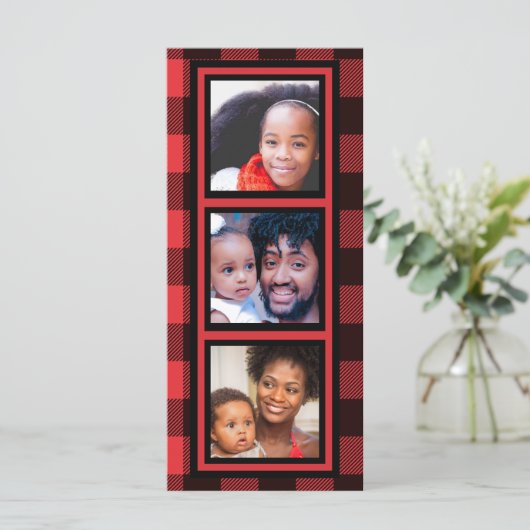 Multi-Photo Collage Buffalo met kerstmis (Staand voorkant)