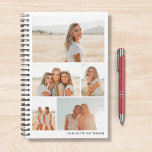 Multi Photo Collage Creëer uw eigen gepersonalisee Planner<br><div class="desc">Multi Photo Collage Creëer Your Own Personalized Planner bevat een fotocollage van vijf van je favoriete foto's en gepersonaliseerd met jouw naam of aangepaste tekst in de hedendaagse typografie. Perfect gepersonaliseerde cadeaus familie en vrienden voor verjaardagen, Kerstmis, Moederdag, Vaderdag, Grootouders, broer, zus, beste vriend en meer. Ontworpen door ©2025 Evco...</div>