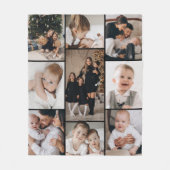 Multi Photo Collage Eenvoudige Minimalistische Gee Fleece Deken (Voorkant)
