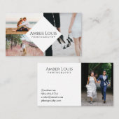 Multi-Photo Collage Fotografie Modern Visitekaartje (Voorkant / Achterkant)