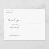 Multi Photo Collage Hartelijk dank voor het Briefk Aankondigingskaart (Achterkant)