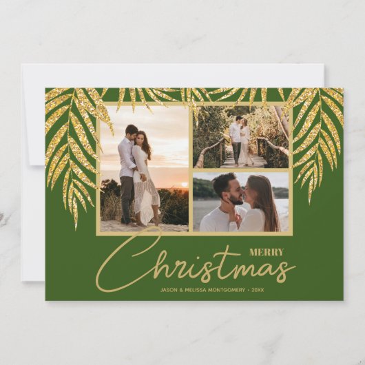 Multi Photo Collage Kerstmis Feestdagenkaart (Voorkant)
