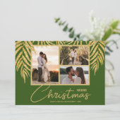 Multi Photo Collage Kerstmis Feestdagenkaart (Staand voorkant)