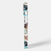 Multi Photo Collage Simple Moderne Hexagon Pattern Case-Mate iPhone Case (Achterkant / Links)