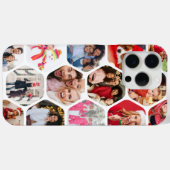 Multi Photo Collage Simple Moderne Hexagon Pattern Case-Mate iPhone Case (Achterkant (horizontaal))