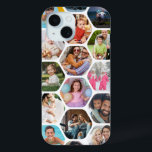 Multi Photo Collage Simple Moderne Hexagon Pattern iPhone 15 Case<br><div class="desc">Multi Photo Collage Simple Modern Hexagon Pattern Phone 15 Hoesjes heeft een fotocollage van uw favoriete foto's in een zeshoekige vorm. Perfect voor verjaardag,  kerst,  Moederdag,  Vaderdag,  grootouders,  broer,  zus,  beste vriend en meer. FOTO TIP: centreer je foto's voordat je ze uploadt naar Zazzle. Ontworpen door ©Evco Studio www.zazzle.com/store/evcostudio</div>
