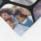 Multi Photo Collage Simple Moderne Hexagon Pattern Fleece Deken (Hoek)