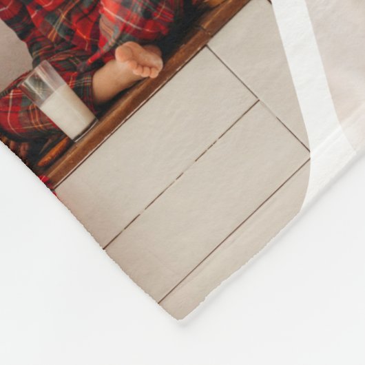 Multi Photo Collage Simple Moderne Hexagon Pattern Fleece Deken (Hoek)