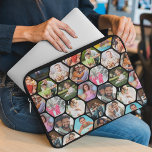 Multi Photo Collage Simple Moderne Hexagon Pattern Laptop Sleeve<br><div class="desc">Multi Photo Collage Simple Modern Hexagon Honeycomb Pattern Personalized Electronics Laptop Sleeves Hoesjes is voorzien van een fotocollage van uw favoriete foto's in een zeshoekige vorm. Perfect voor cadeaus voor verjaardag, kerst, Moederdag, Vaderdag, grootouders, broer, zus, beste vriend en meer. FOTO TIP: centreer je foto's voordat je ze uploadt naar...</div>