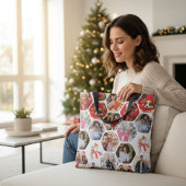 Multi Photo Collage Simple Moderne Hexagon Pattern Tote Bag