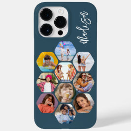 Multi Photo Collage Simple Moderne Personal Cas Case-Mate iPhone 14 Pro Max Hoesje