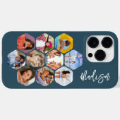 Multi Photo Collage Simple Moderne Personal Cas Case-Mate iPhone Case (Achterkant (horizontaal))