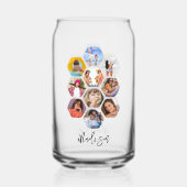 Multi Photo Collage Simple Moderne Personalized Blikvorm Glas (Voorkant)