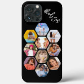Multi Photo Collage Simple Moderne Personalized Case-Mate iPhone Case (Achterkant)